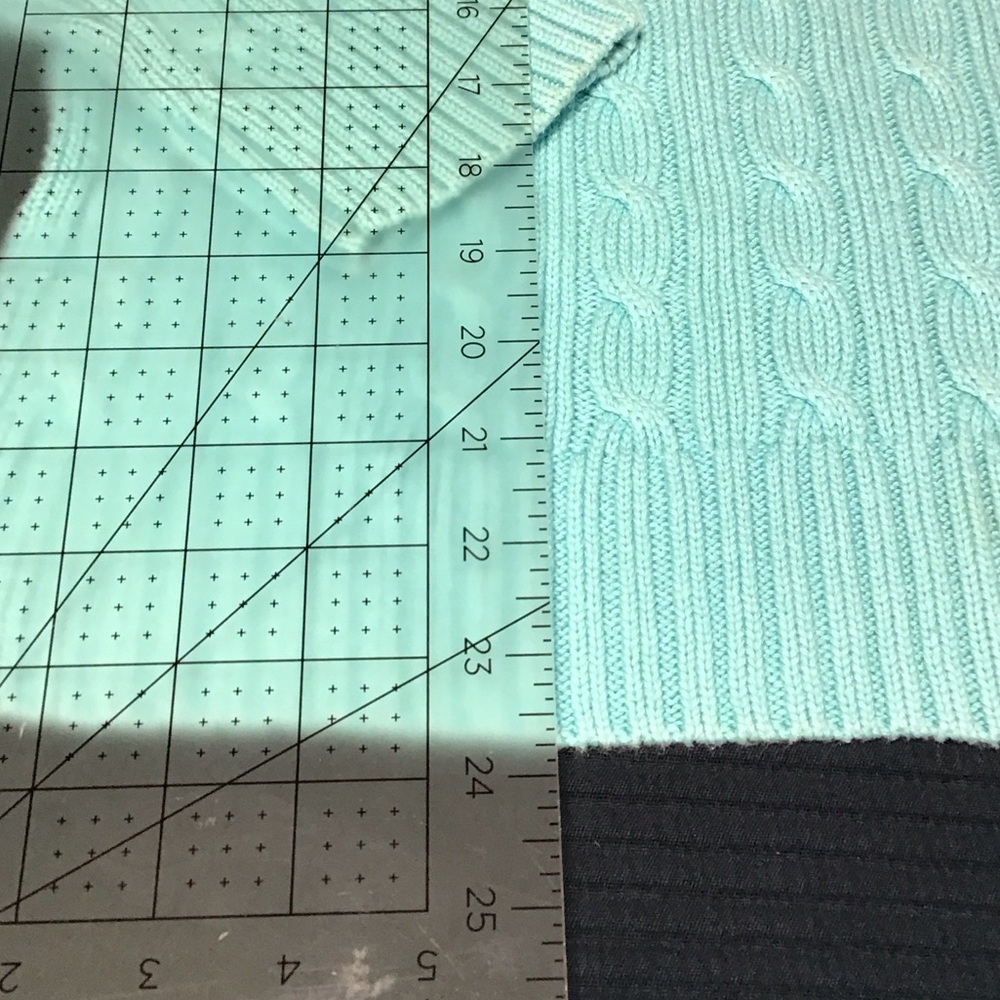 Lilly Pulitzer Cable Knit Crewneck Sweater in Aqua - Picture 5 of 9